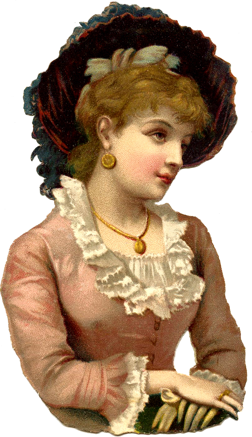 Victorian Lady Portrait PNG