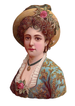 Victorian Lady Portrait PNG
