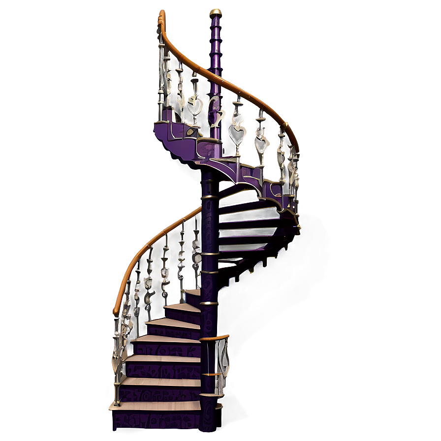 Download Victorian Spiral Staircase Png Tqk | Wallpapers.com