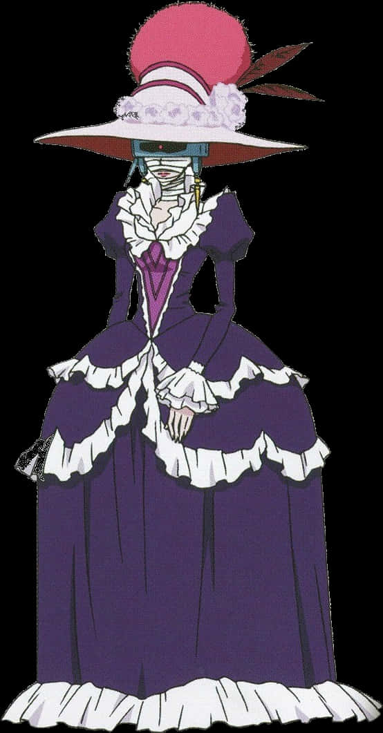 Victorian Style Anime Character PNG