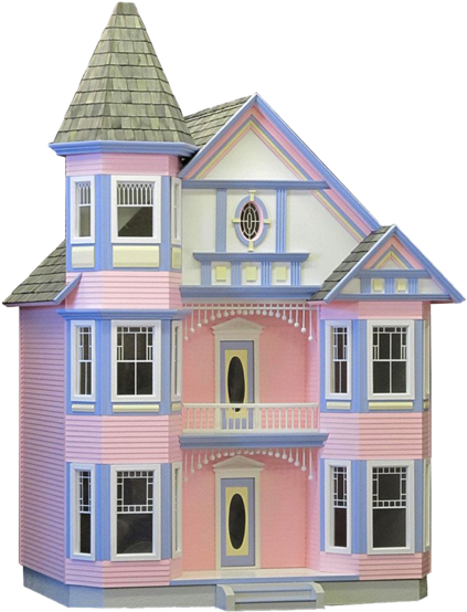 Victorian Style Dollhouse PNG