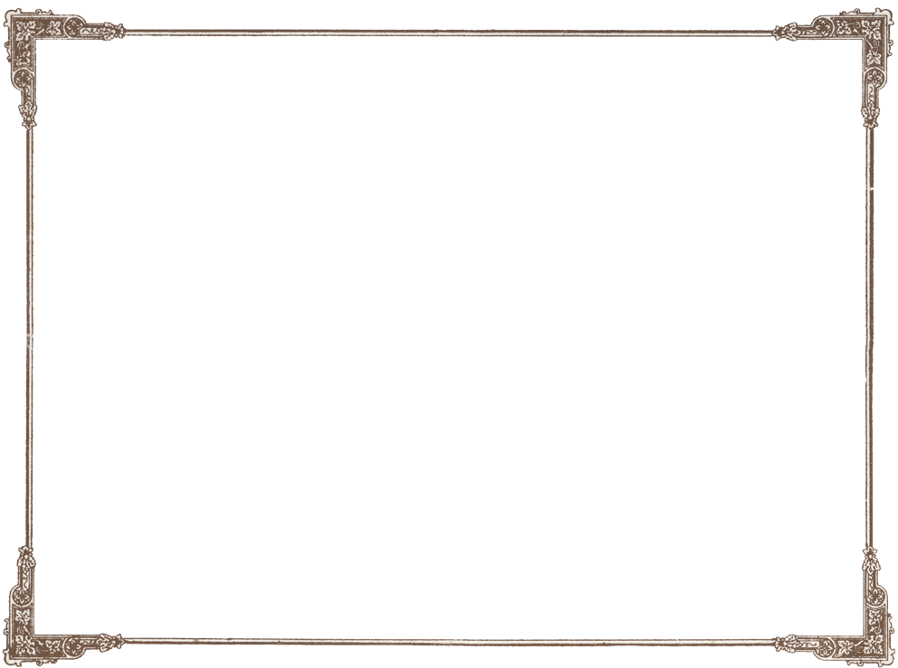 Victorian Style Ornate Frame PNG
