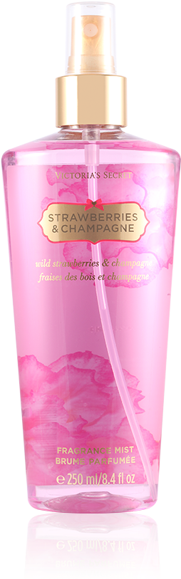 Victorias Secret Strawberries Champagne Fragrance Mist PNG