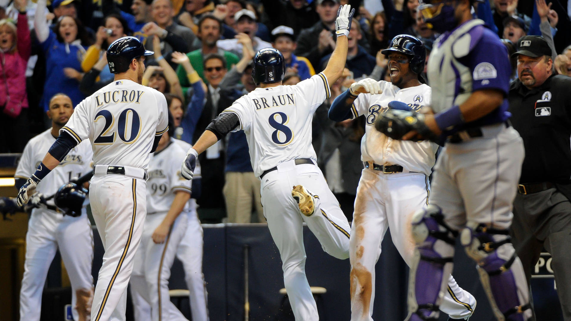 Victorious Milwaukee Brewers Wallpaper