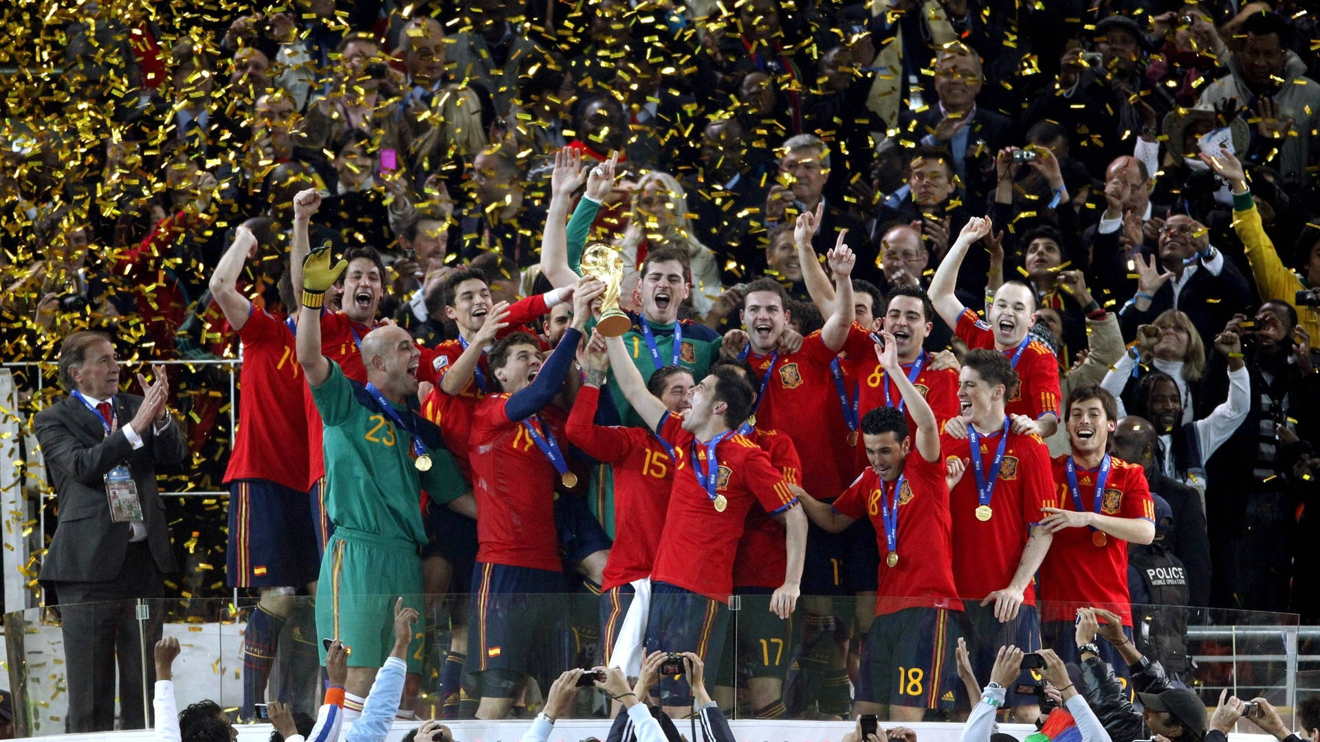 Victorious Spain National Football Team