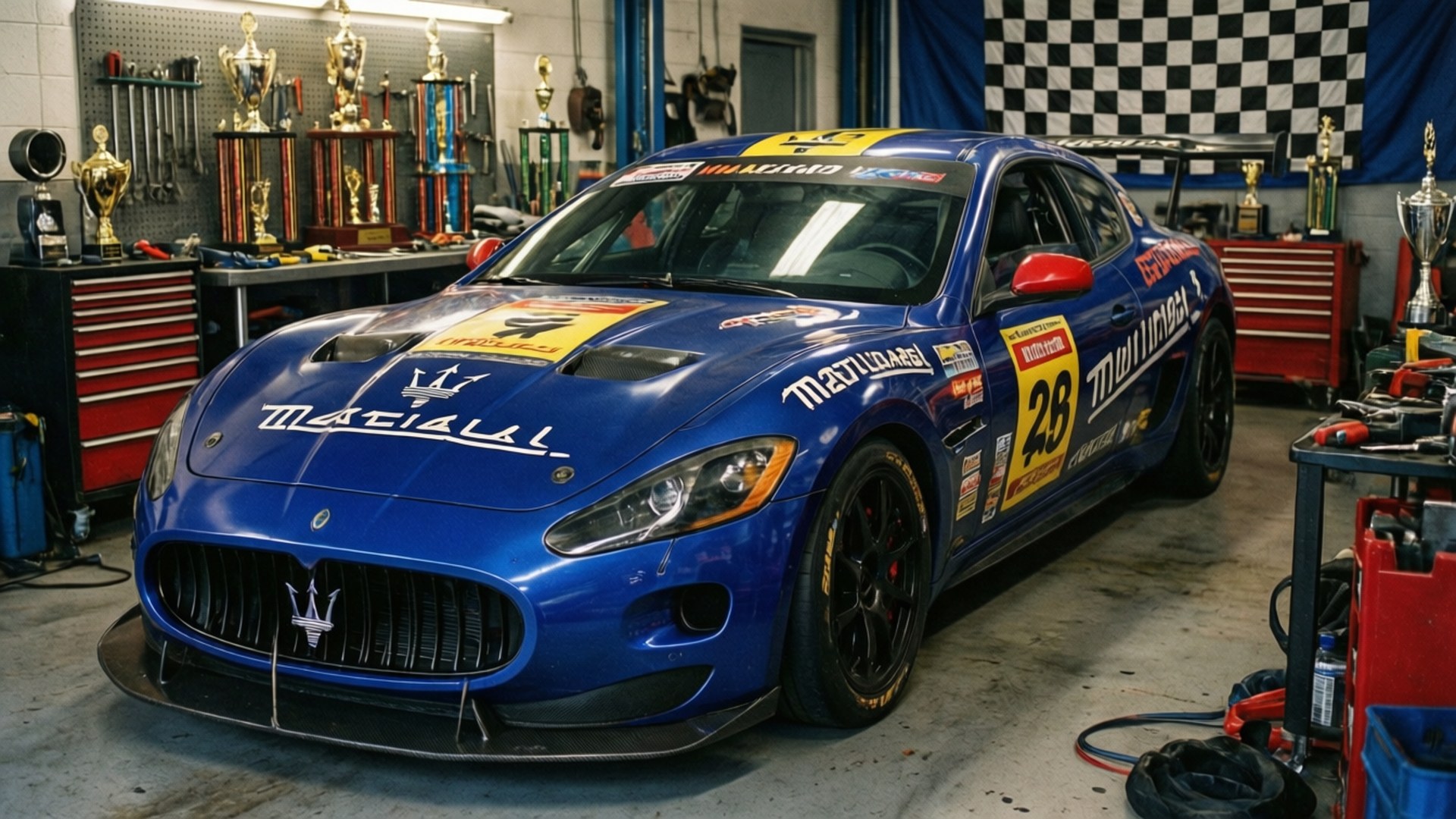 Victory Garage Wallpaper