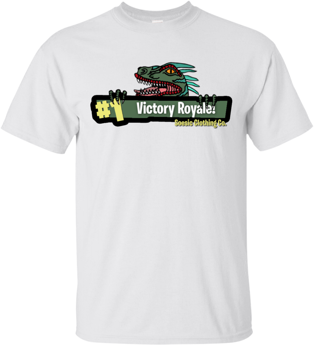 Victory Royale Dinosaur Tshirt Design PNG