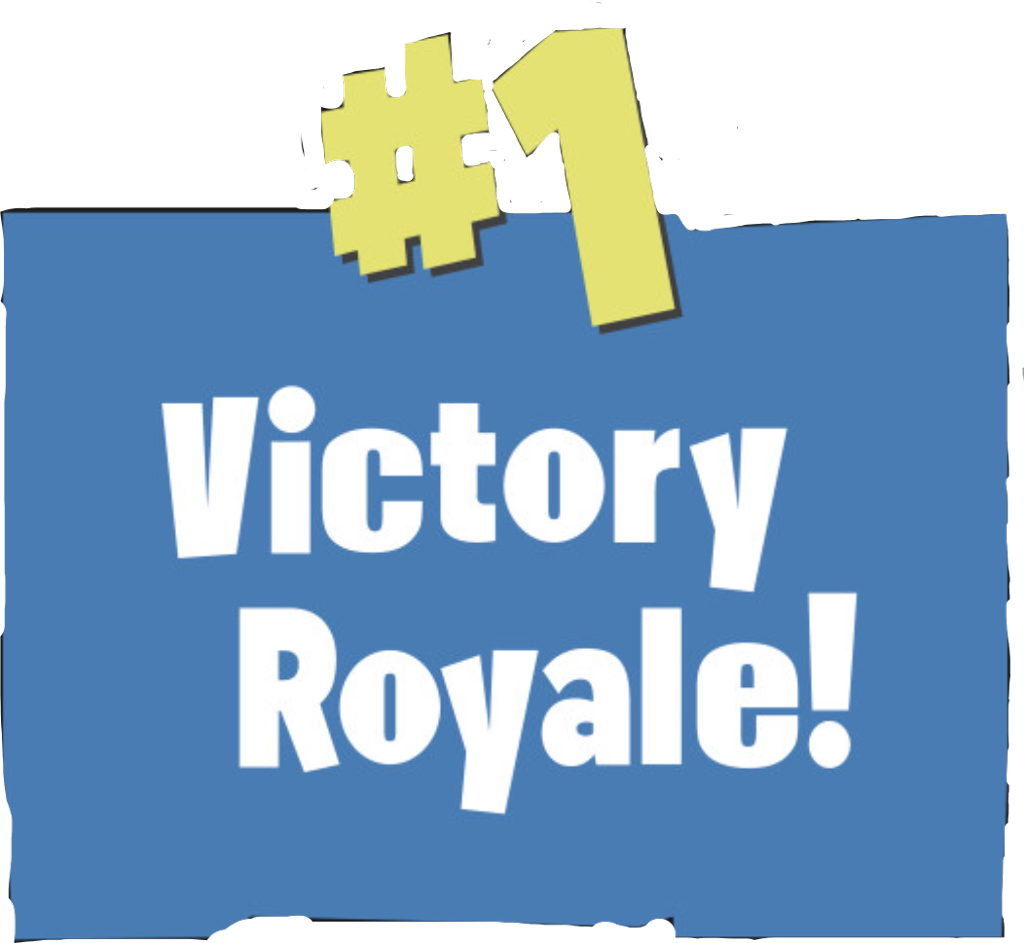 Victory Royale Winning Banner PNG