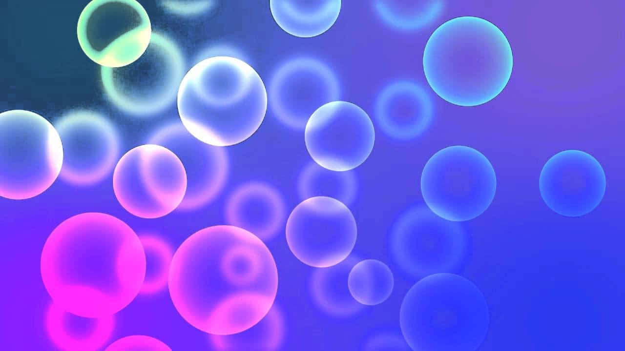 a colorful background with many circles Wallpaper