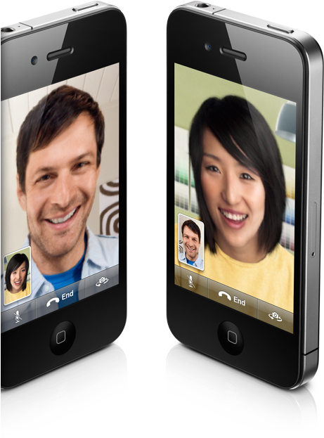 Video Call Demonstrationon Smartphones PNG