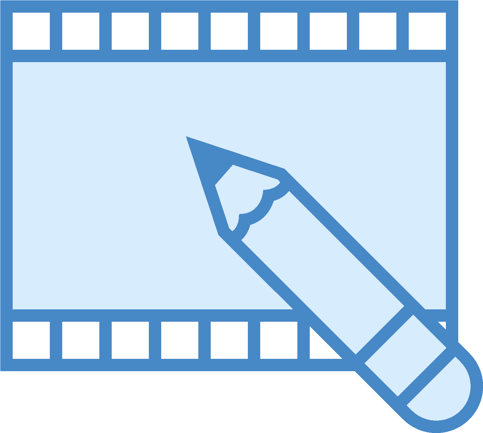 Video Editing Icon Concept PNG