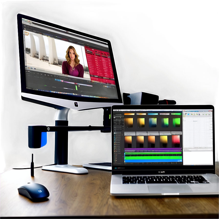 Video Editing Studio Setup Png Kgd20 PNG