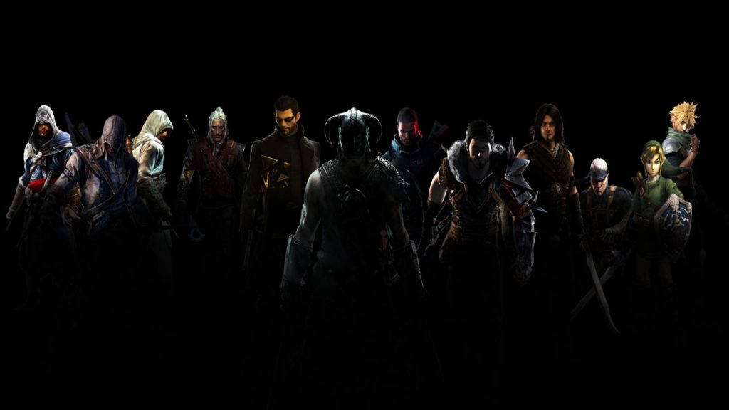 Video Game Characters Gaming Banner