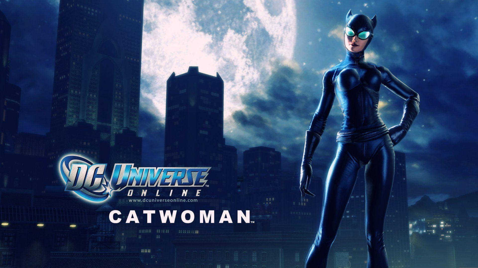 Video Game Dc Universe Online Catwoman Loading Screen Background