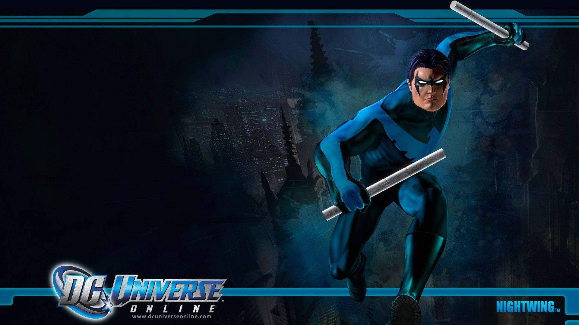 Video Game DC Universe Online Nightwing Loading Screen Wallpaper