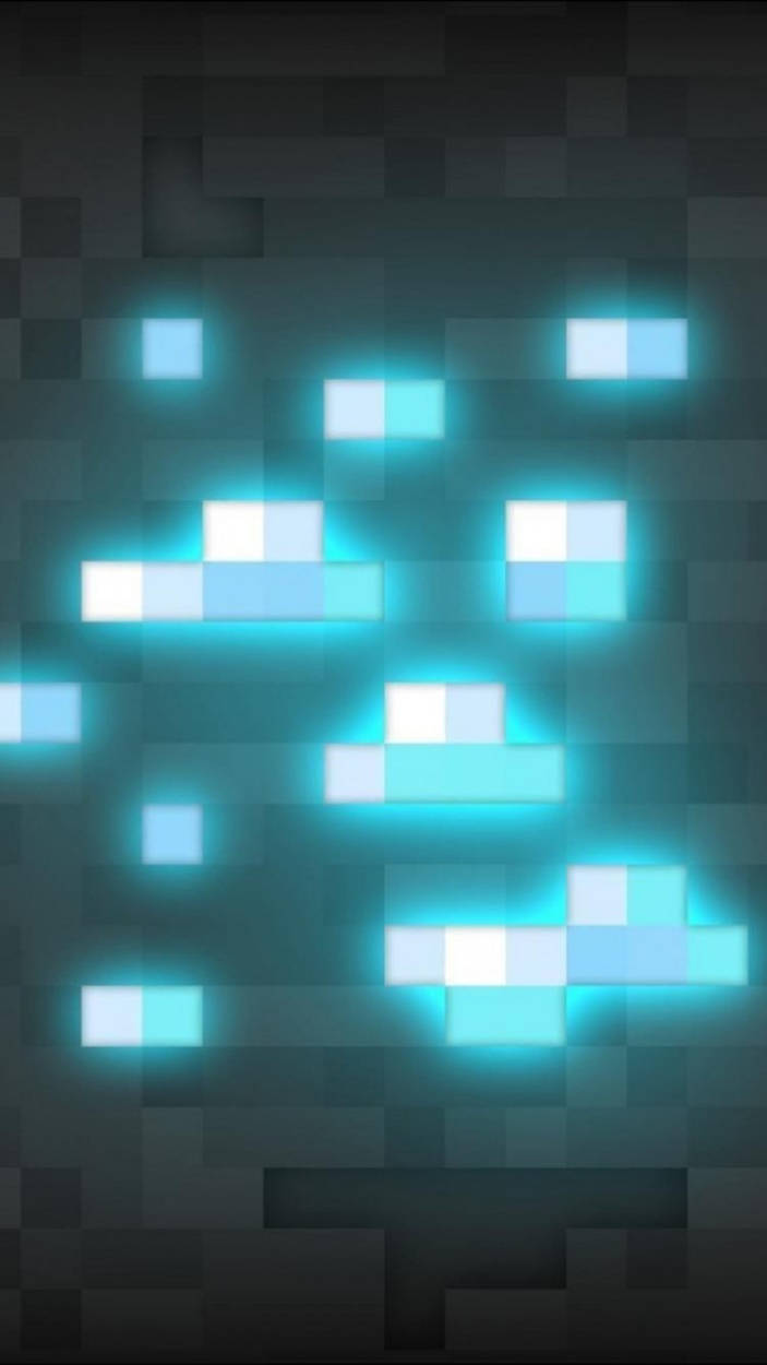Video Game Diamonds Minecraft Iphone Wallpaper