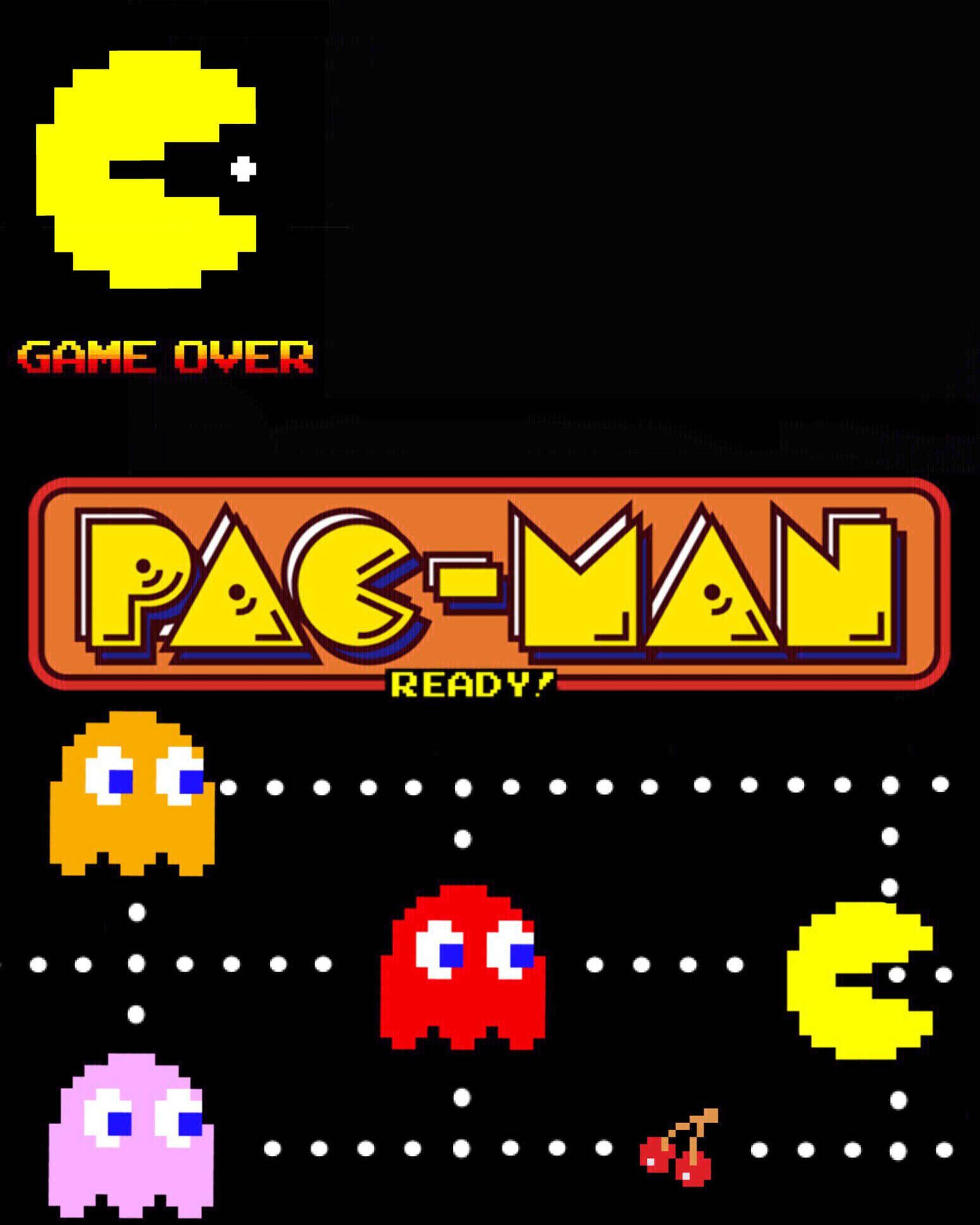 Video Game Pac Man Poster Wallpaper