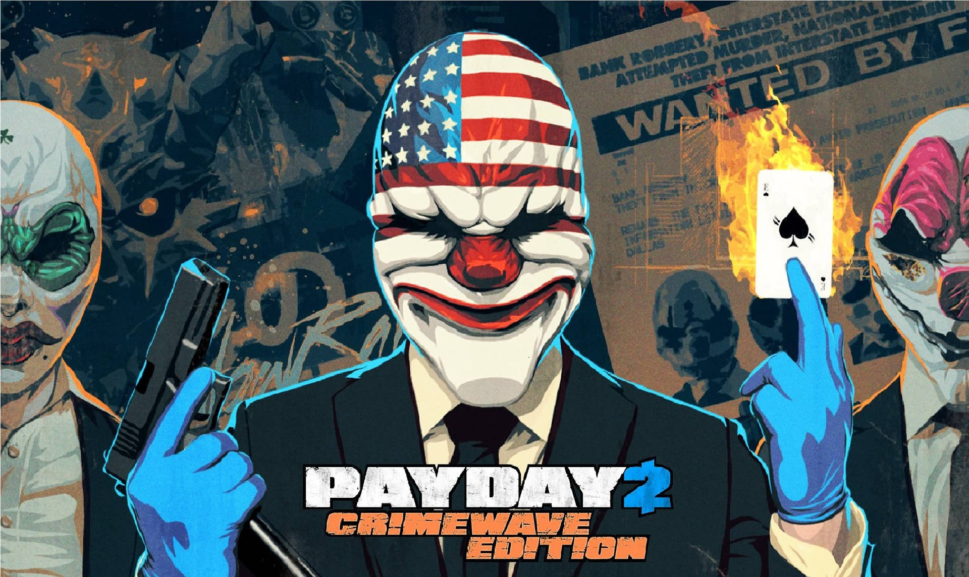 Video Game Payday 2 Crimewave Edition Poster Wallpaper