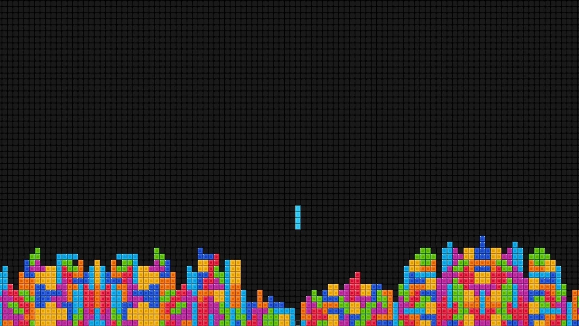 Fondode Pantalla De Bloques De Tetris En Zoom Para Videojuegos.