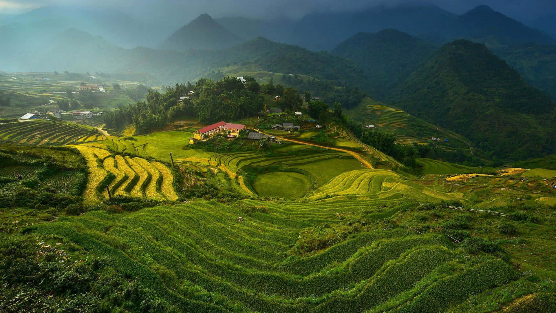 Diewunderschöne Landschaft Vietnams