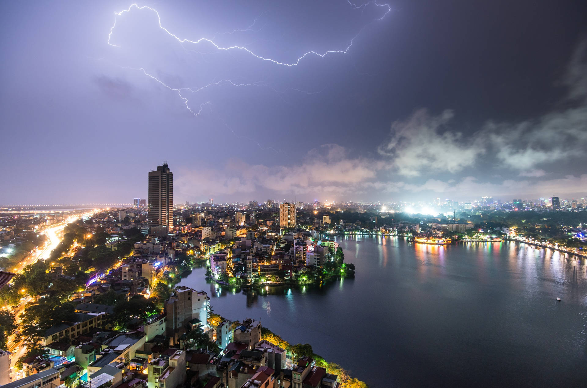 Vietnam Lightning Storm Wallpaper