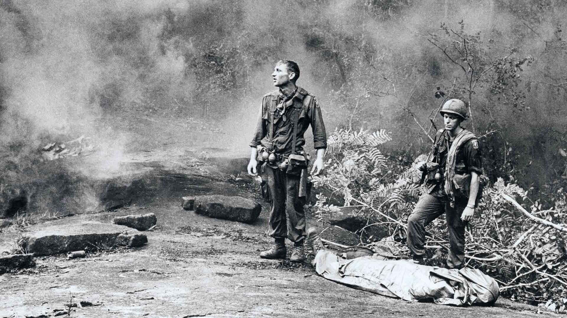 Soldiers on Patrol During the Vietnam War