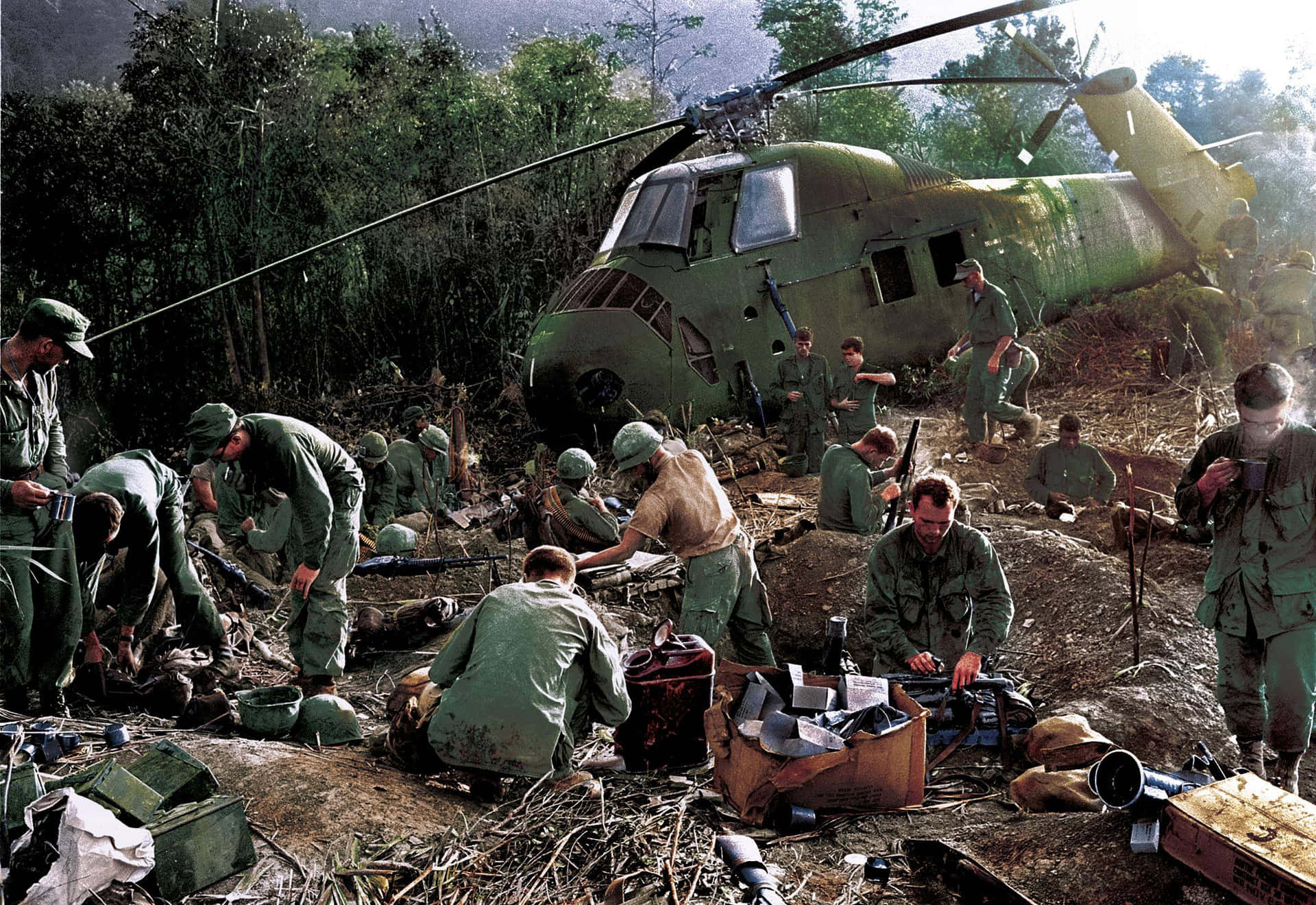 Vietnam War Getting Ready Picture