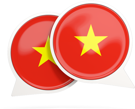 Vietnamese Flag Badge Graphic PNG
