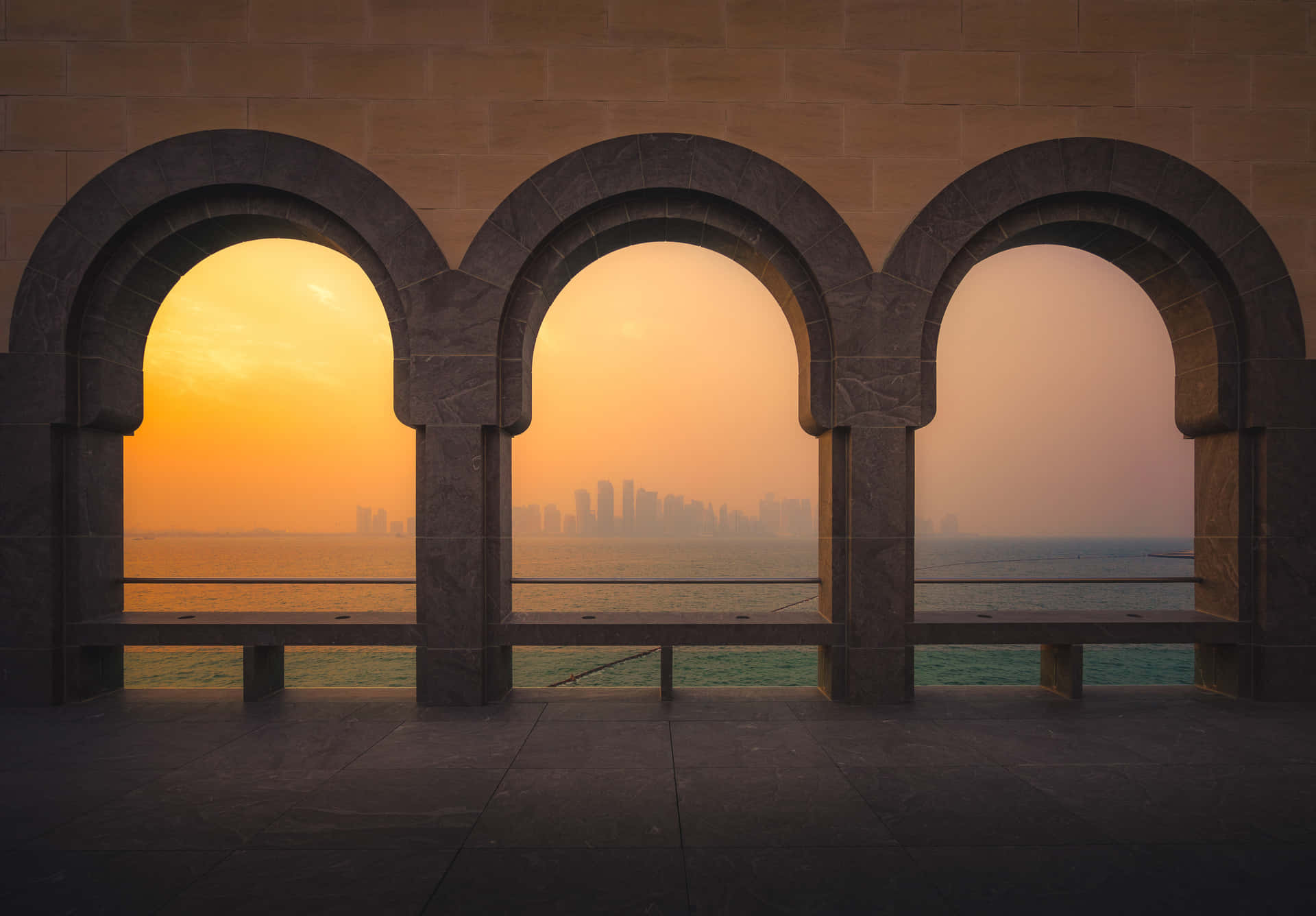 View From Museum Of Islamic Art In Afternoon Wallpaper