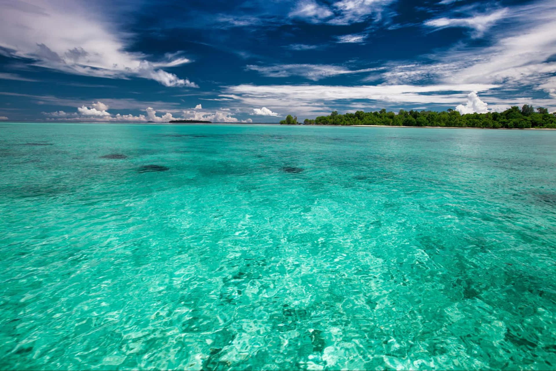 View Of Shallow Sea Wallpaper