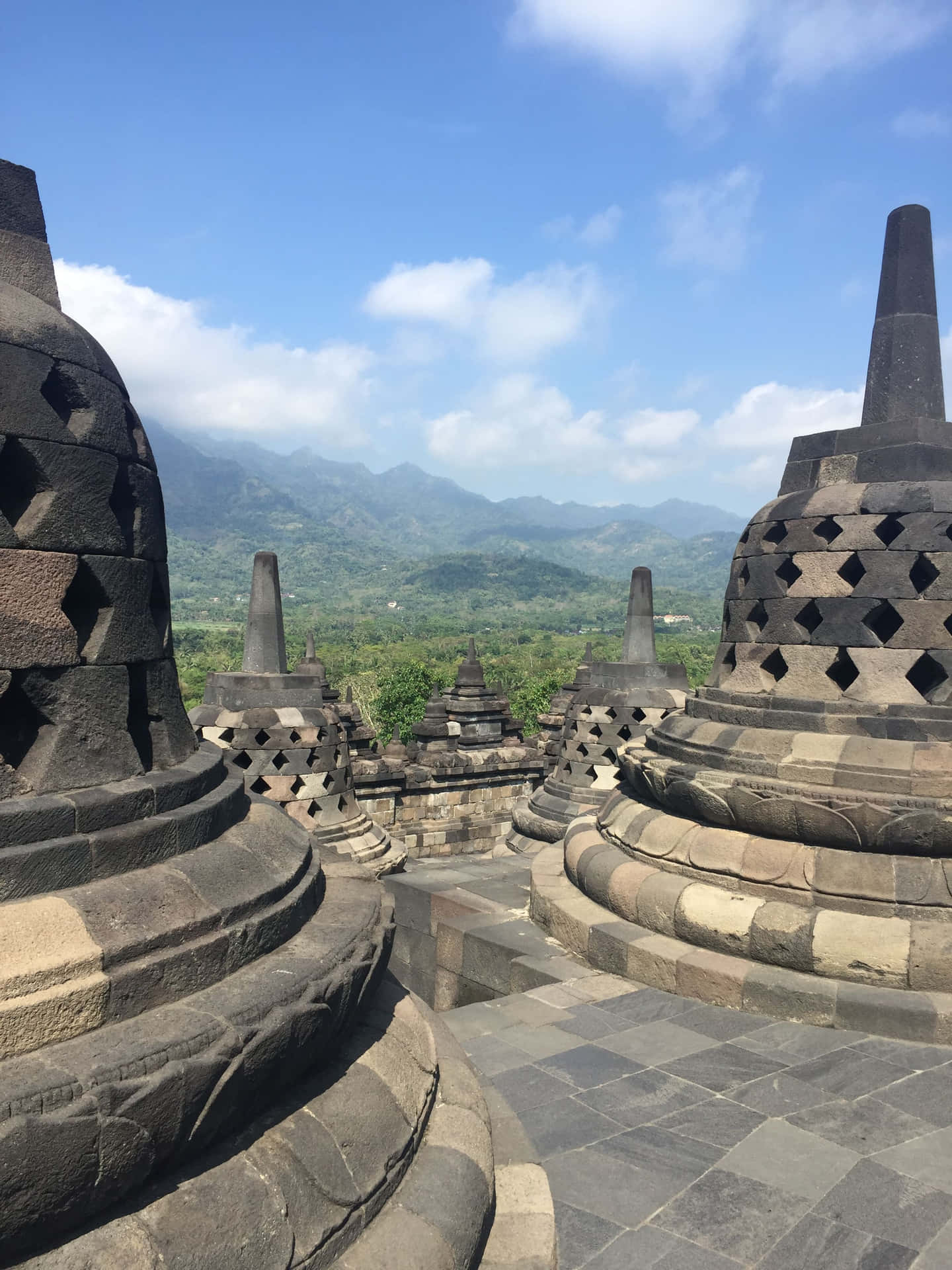 View Of The Borobudur Temple Wallpaper