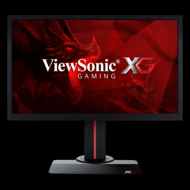 View Sonic X G Gaming Monitor Dragon Graphic PNG