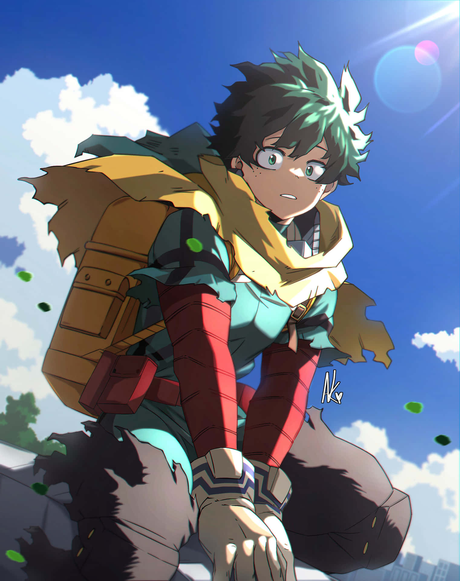 Vigilante Deku Anime Artwork Wallpaper