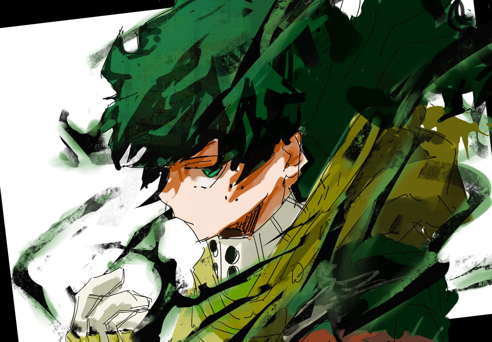 Vigilante Deku Profile Art Wallpaper