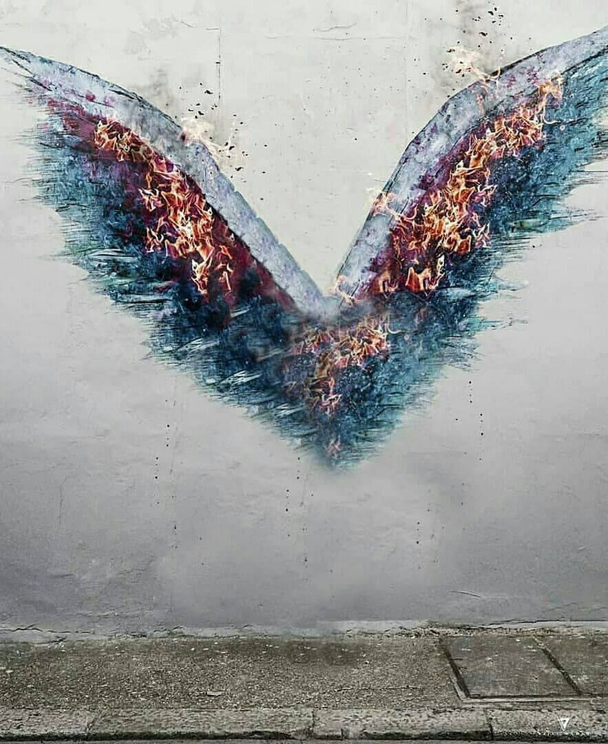 Vijay Mahar Flaming Wings Wallpaper