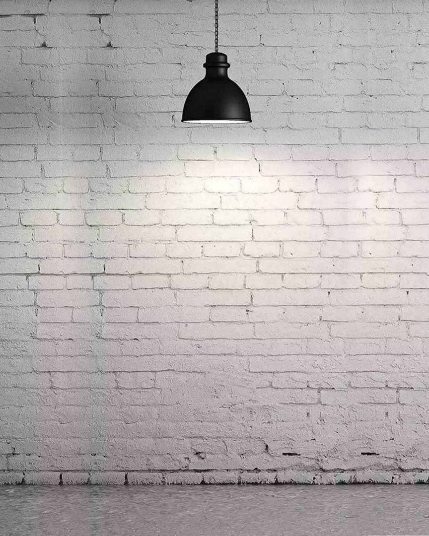 Vijay Mahar White Brick Wall Light Wallpaper