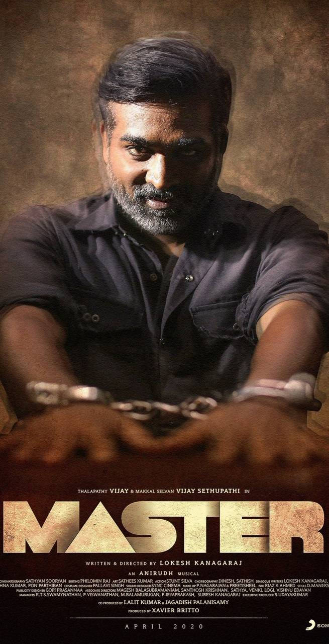 Download Vijay Sethupathi Master Handcuffed On Table Hd Wallpaper |  