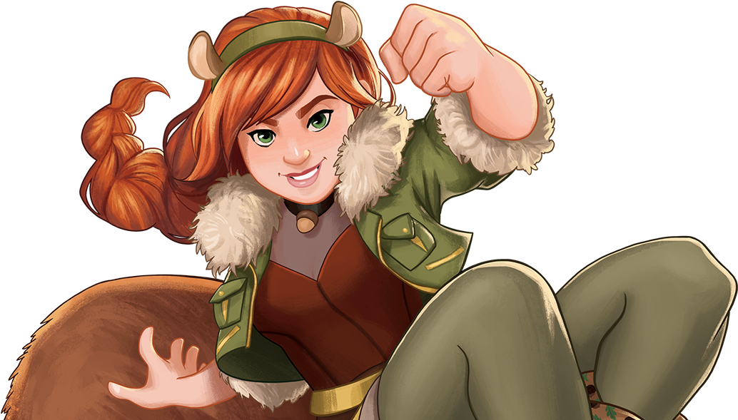 Viking Girl Cartoon Character PNG