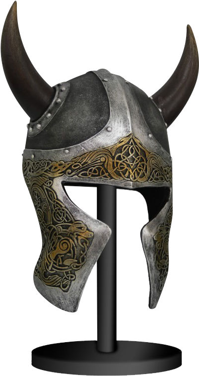 Download Viking Horned Helmet Display | Wallpapers.com