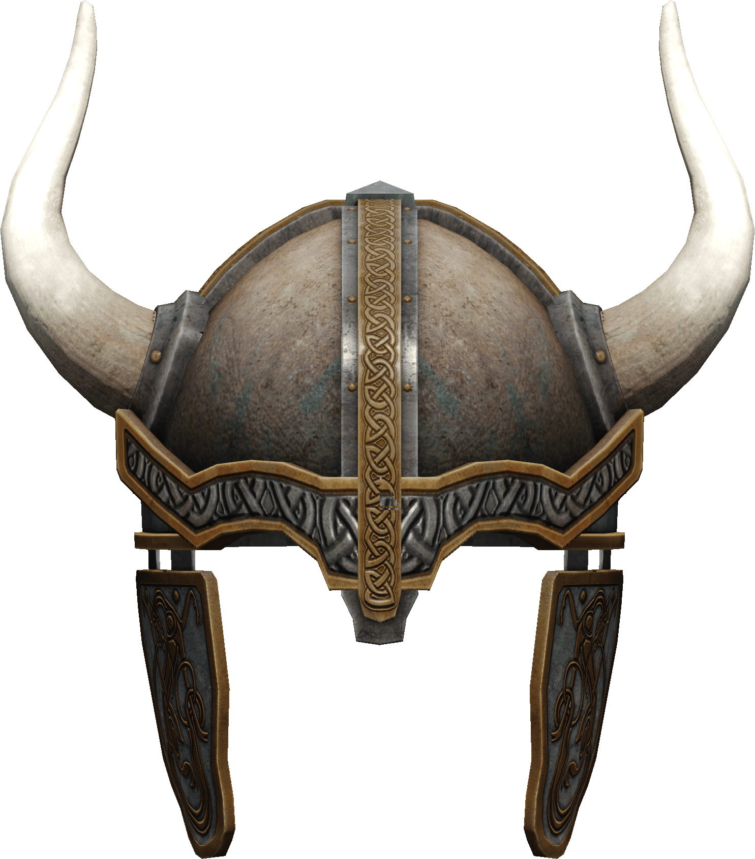 Viking Horned Helmet3 D Render PNG