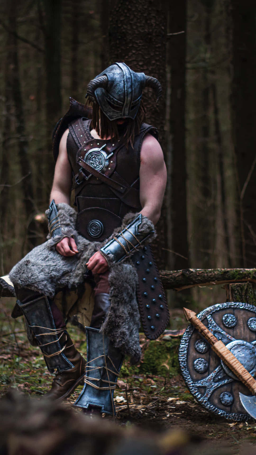A fierce Viking warrior ready for battle.
