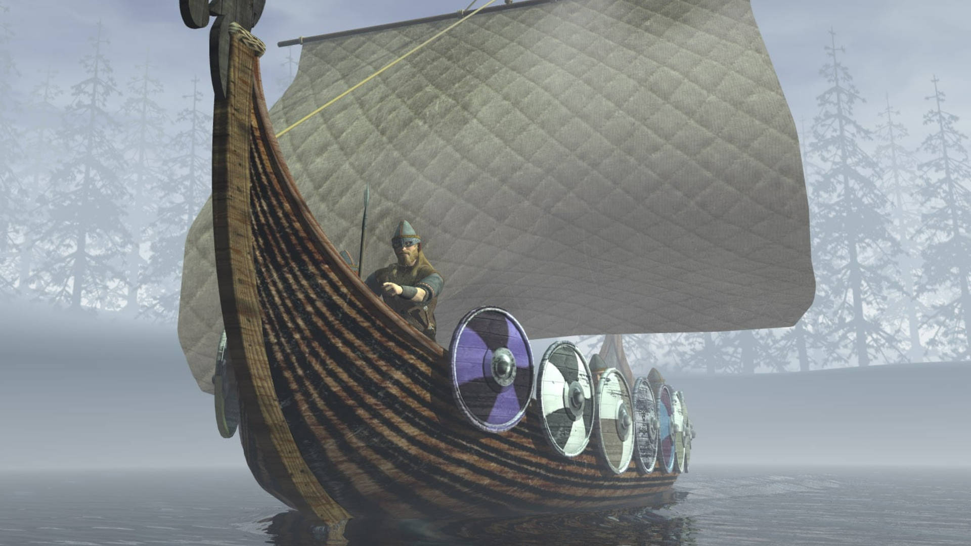 Viking Ship Game Graphics Wallpaper