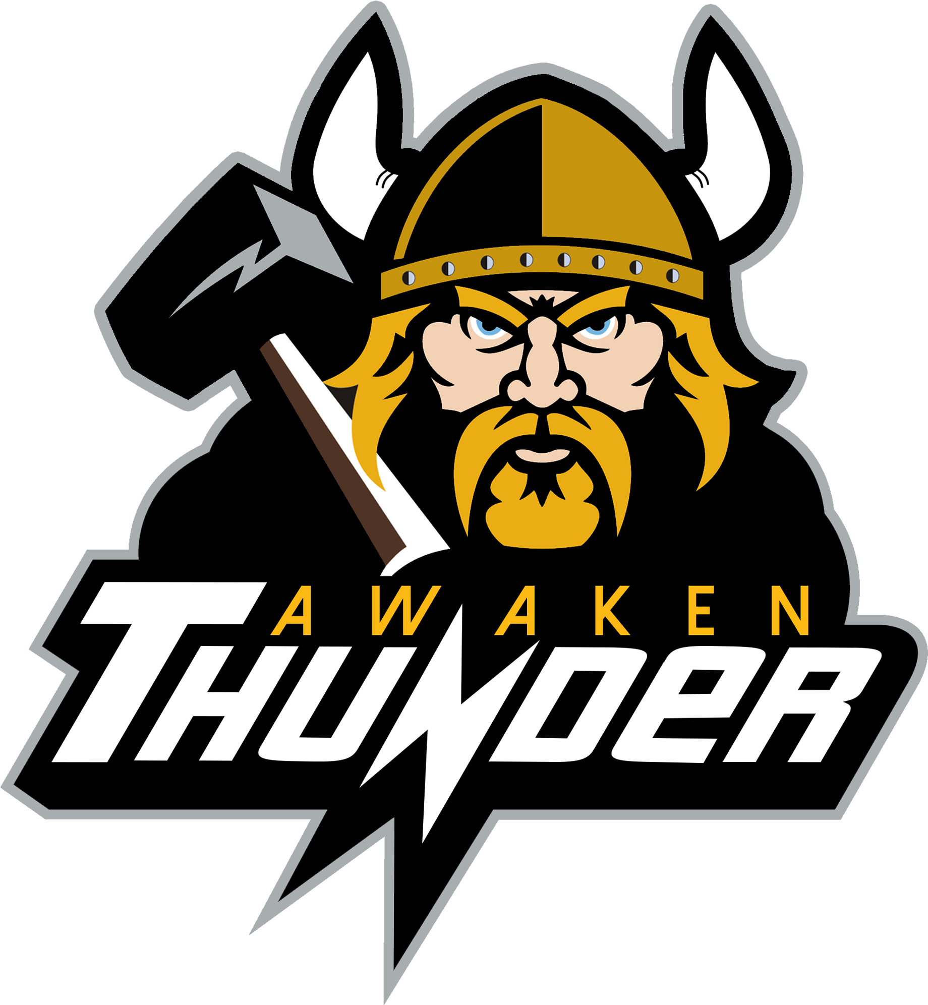 Viking Thunder Mascot Logo PNG