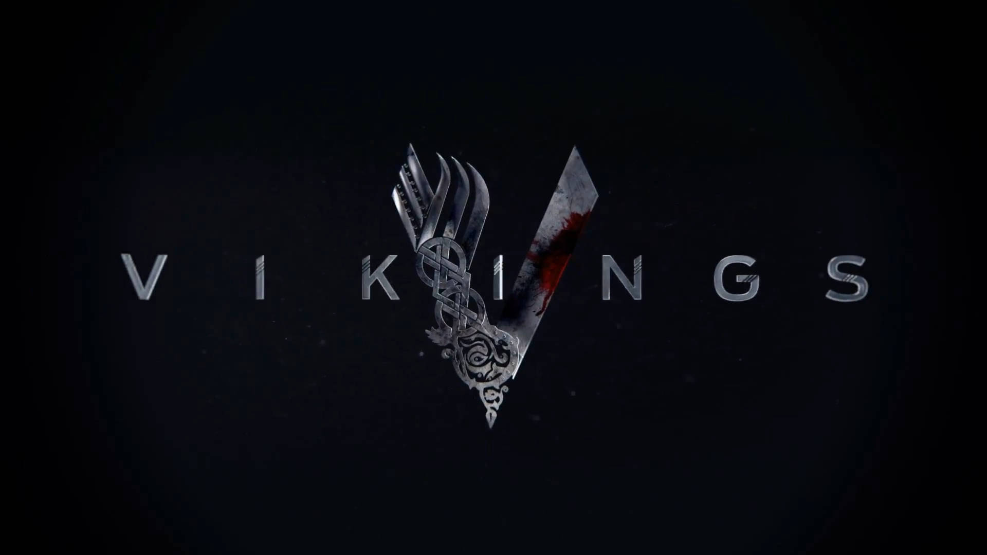Cartãode Título Vikings Em Preto Papel de Parede