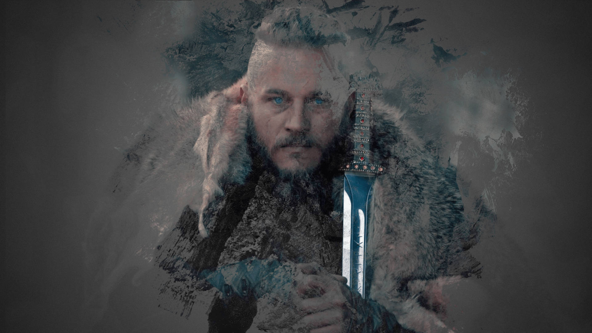 Vikings King Ragnar Lothbrok Art Wallpaper