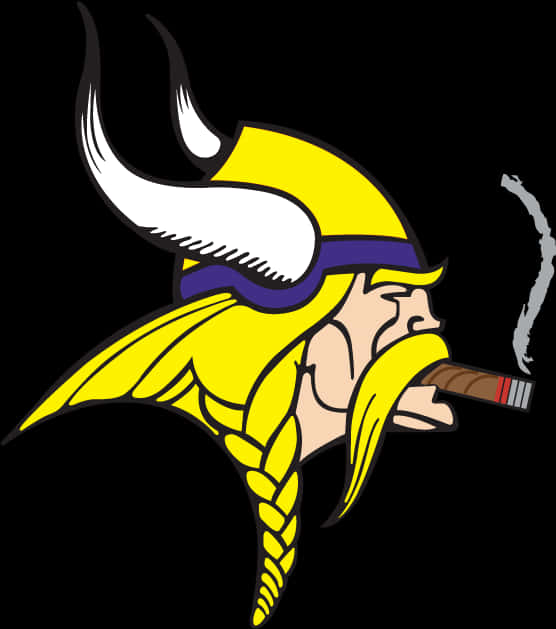Vikings Logowith Cigar PNG