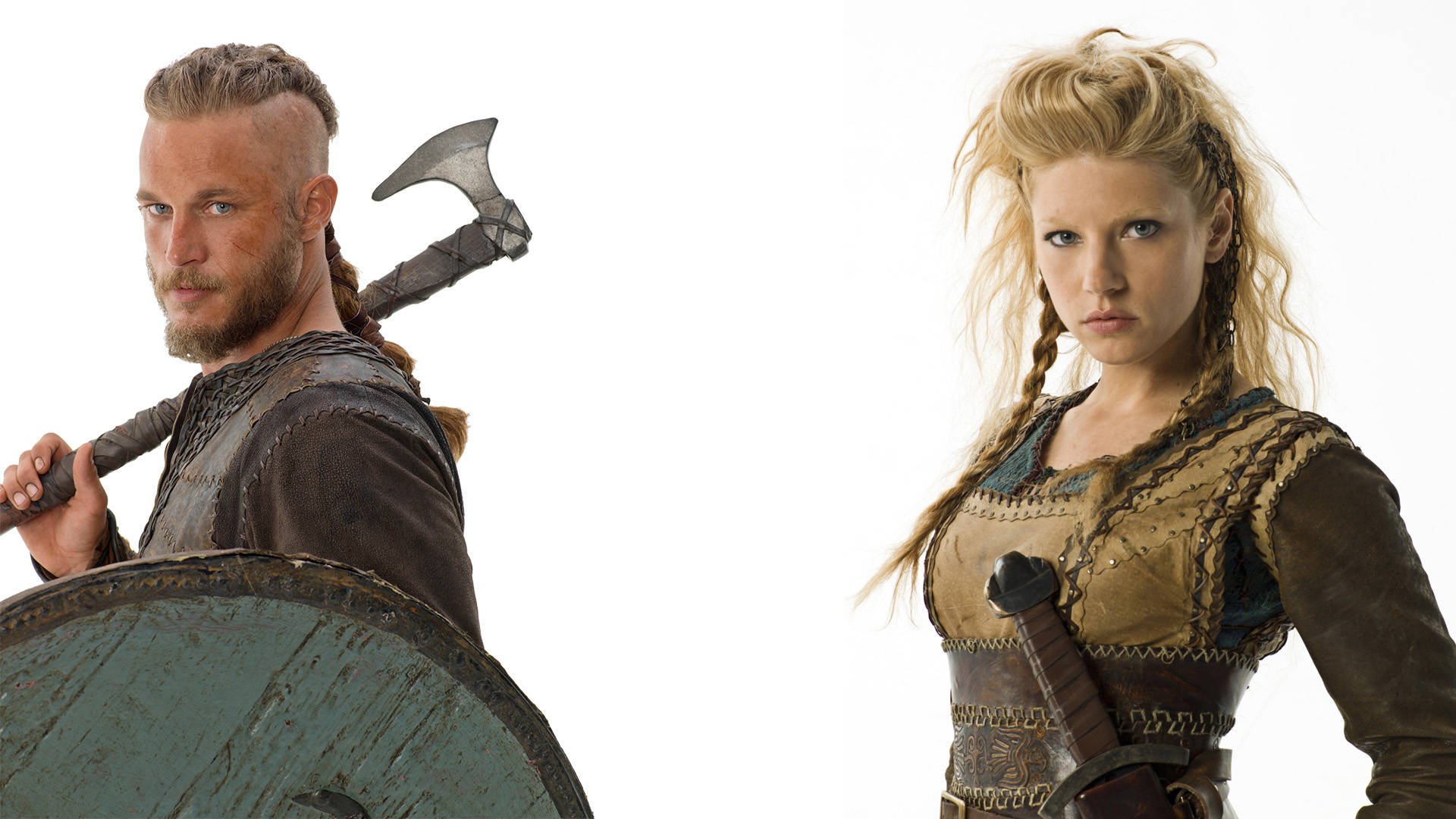 Vikings Ragnar Lothbrok And Lagertha Wallpaper