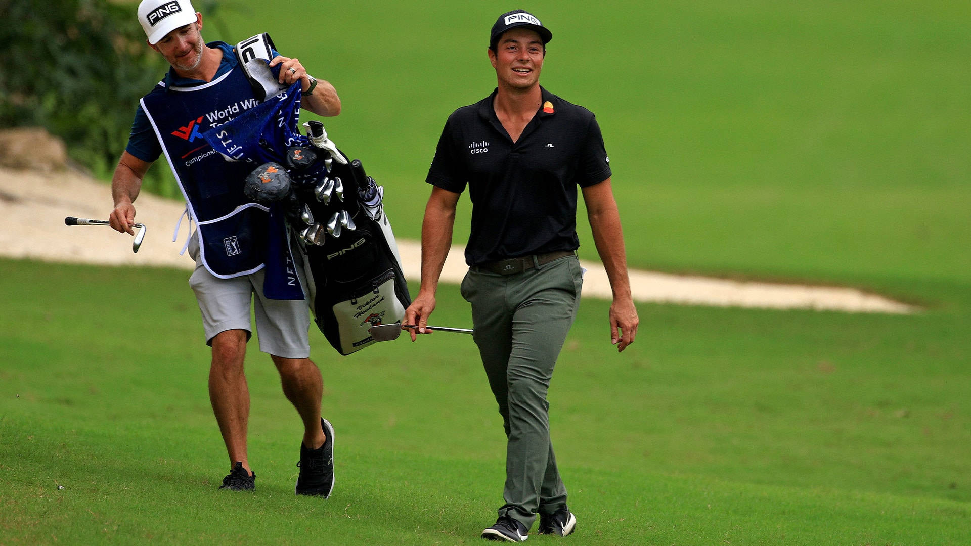 Viktor Hovland And His Caddie Wallpaper