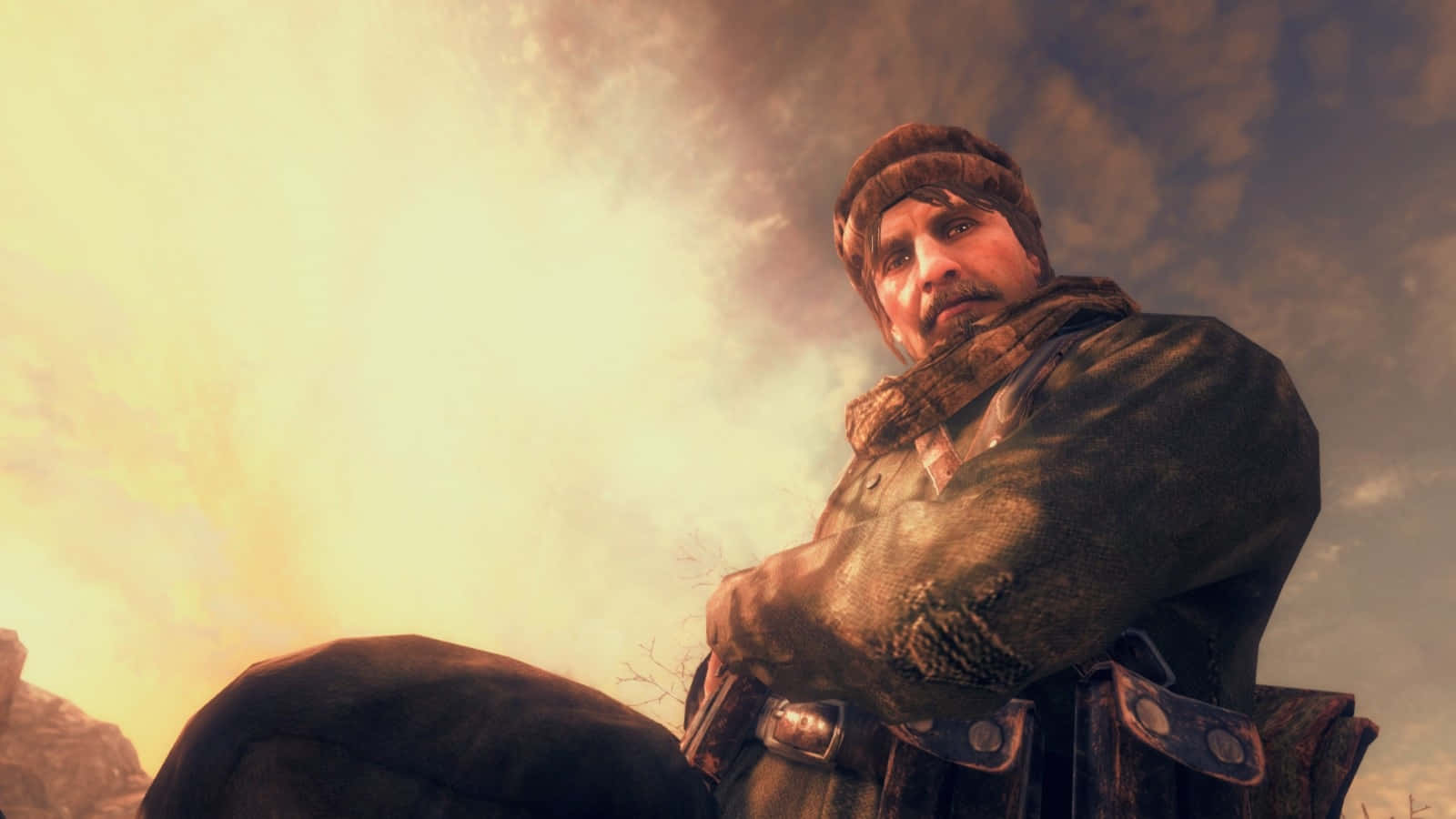 Caption: Viktor Reznov, the legendary Call of Duty character Wallpaper