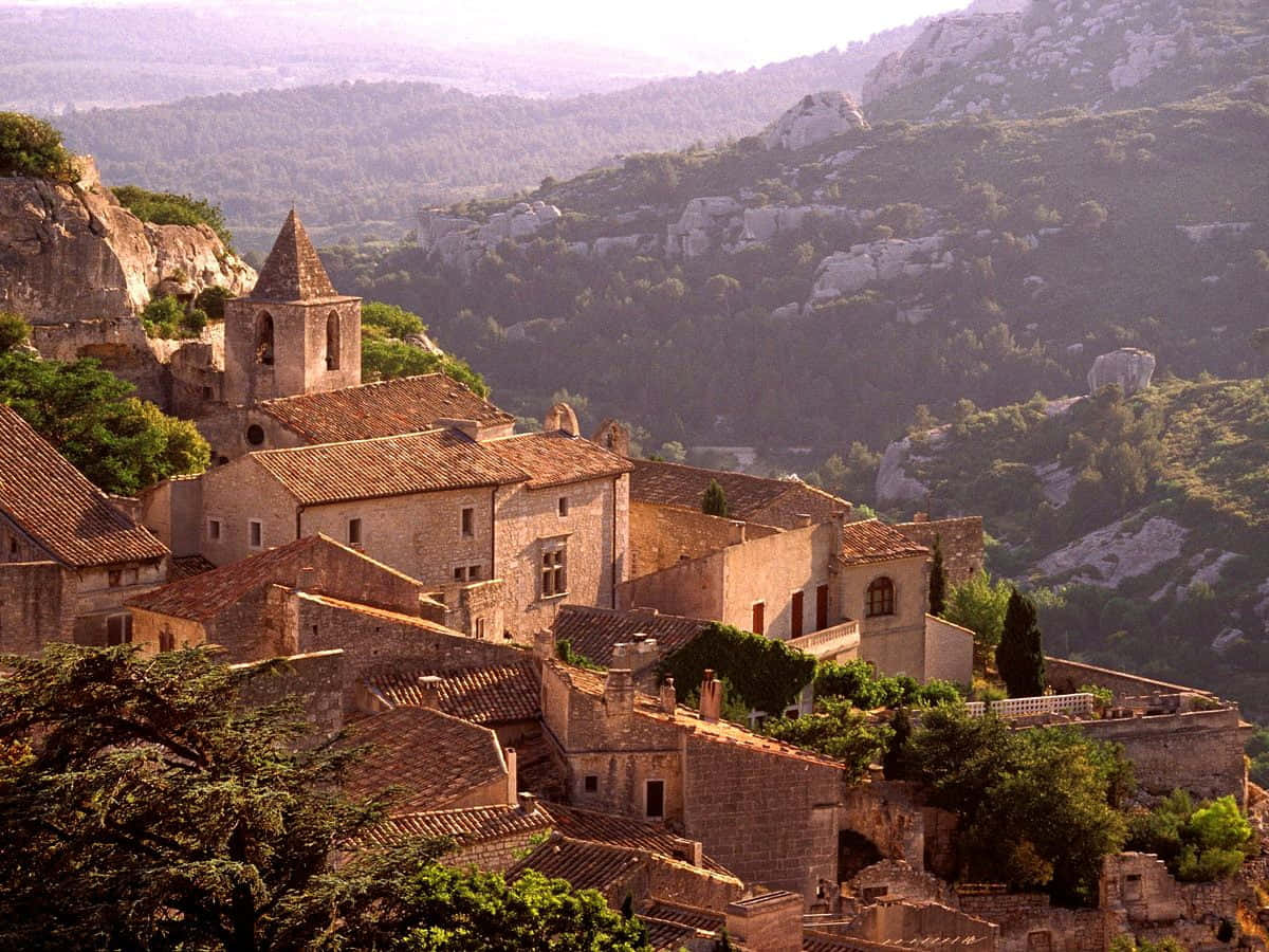 Village In France Les Baux-de-Provence Wallpaper
